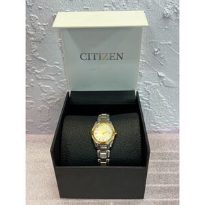 Citizen Women's Eco-Drive Dress Classic Diamond Watch  Two-tone Stainless Steel
